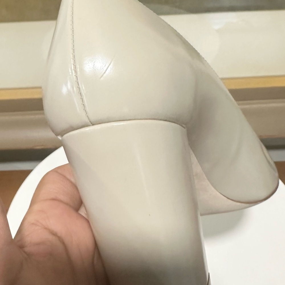 🌹STUART WEITZMAN🌹Stuart 85MM Leather Block-Heel Pumps Size: 9B - Picture 10 of 13